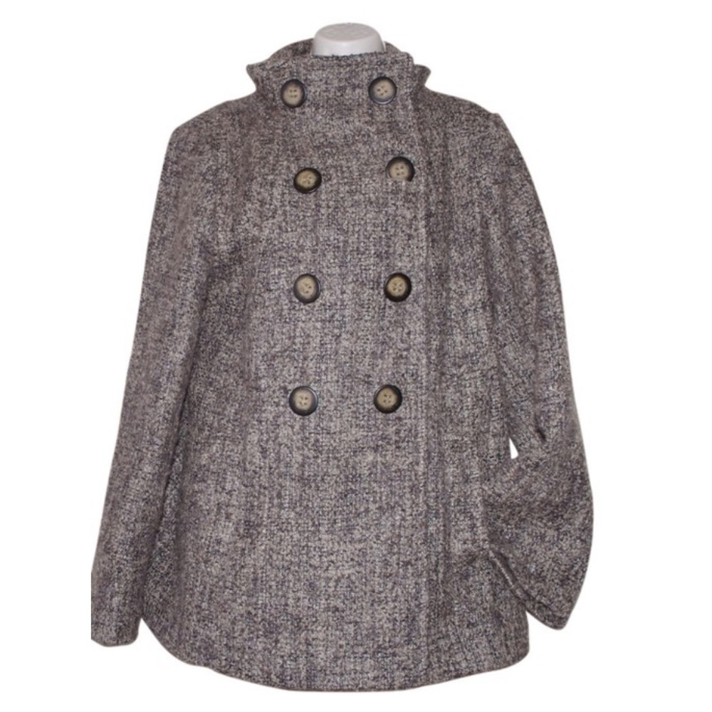 Calvin Klein tweed double breasted coat